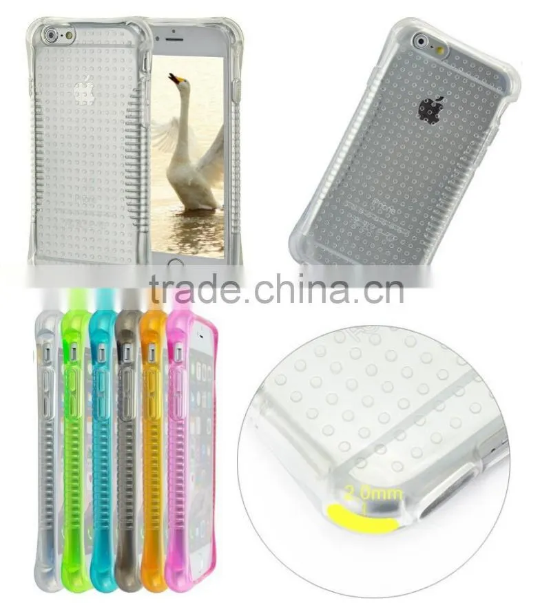 clear transparent shockproof tpu cover case for iphone 6/6 plus, armour case for iphone6