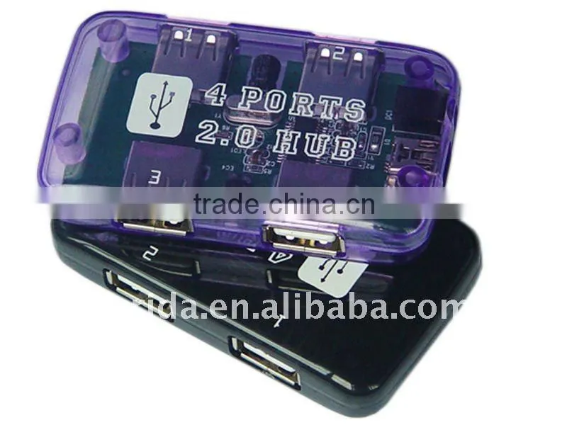 Transparent case - USB 2.0 HUB 4 PORT