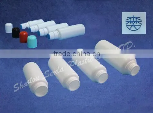 OEM easy open cap bottle with top sponge bottle liquid 50ml plastic bottle label