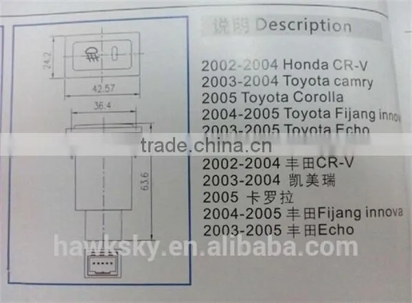 TS16949 Manufacture Supply Echo Fog Lamp Switch/Auto ON OFF Switch