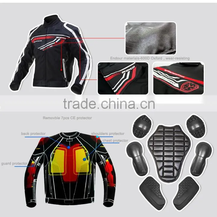 MOTOCYCLE RIDING JACKET jk37 SCOYCO PU leather