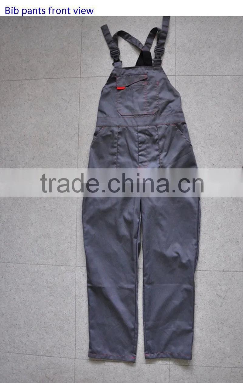 2014 Wholesale New High Quality Fashion Long Sleeves with Bib Pants European Labour Working Workwear