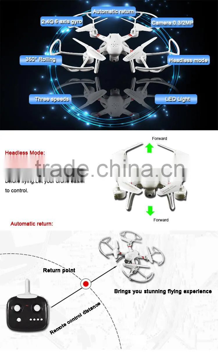 Newest 2.4G RC micro drone with camera