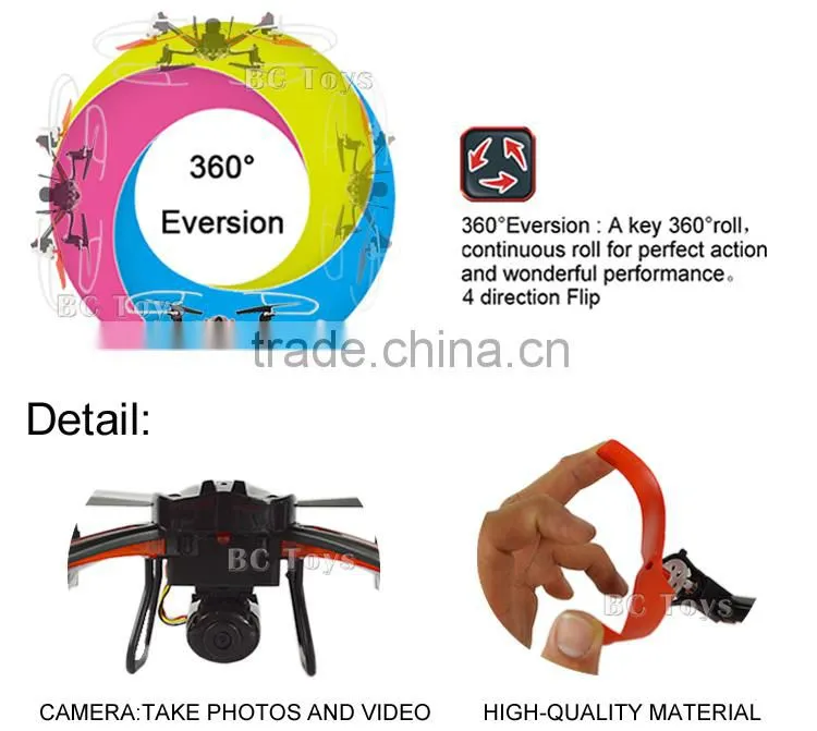 Hotest toy 2.4G headless mode rc quadcopter intruder ufo, drohne with lights.