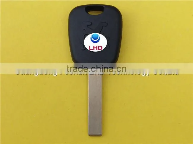 Hot Sale Peugeot 407 transponder car key with groove blade
