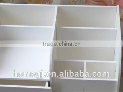 Wooden Storage Circus Stationery Organizer DIY Makeup Cosmetic Box Desk Decor