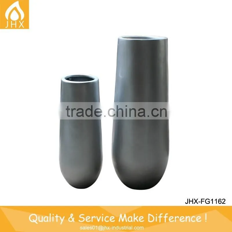 Outdoor Glossy Fiberglass Planter