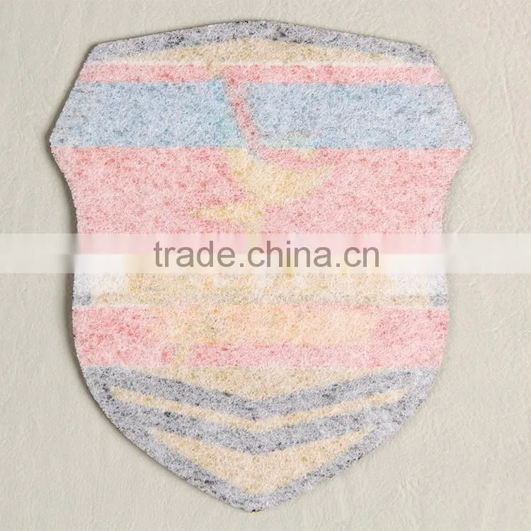 Factroy custom fabric badge with laiser cut for advertising clothing