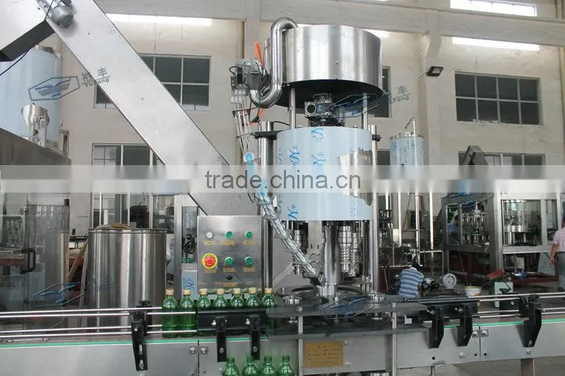 Plastic screw cap sealing machine