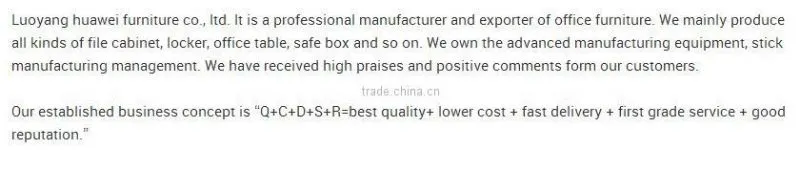 China supplier promotion metal locker with mirror
