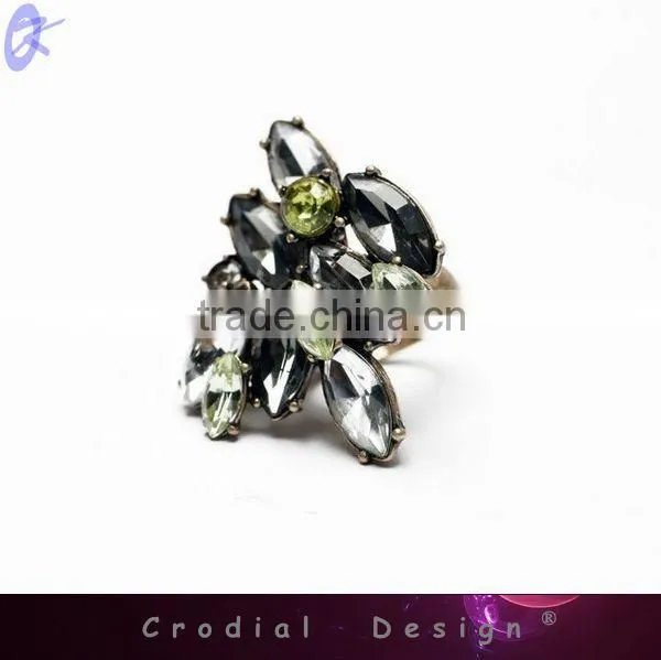 2014 Cheap Wholesale Fashion Jewelry Crystal Rings Fashion Ring Jewelry For Young People
