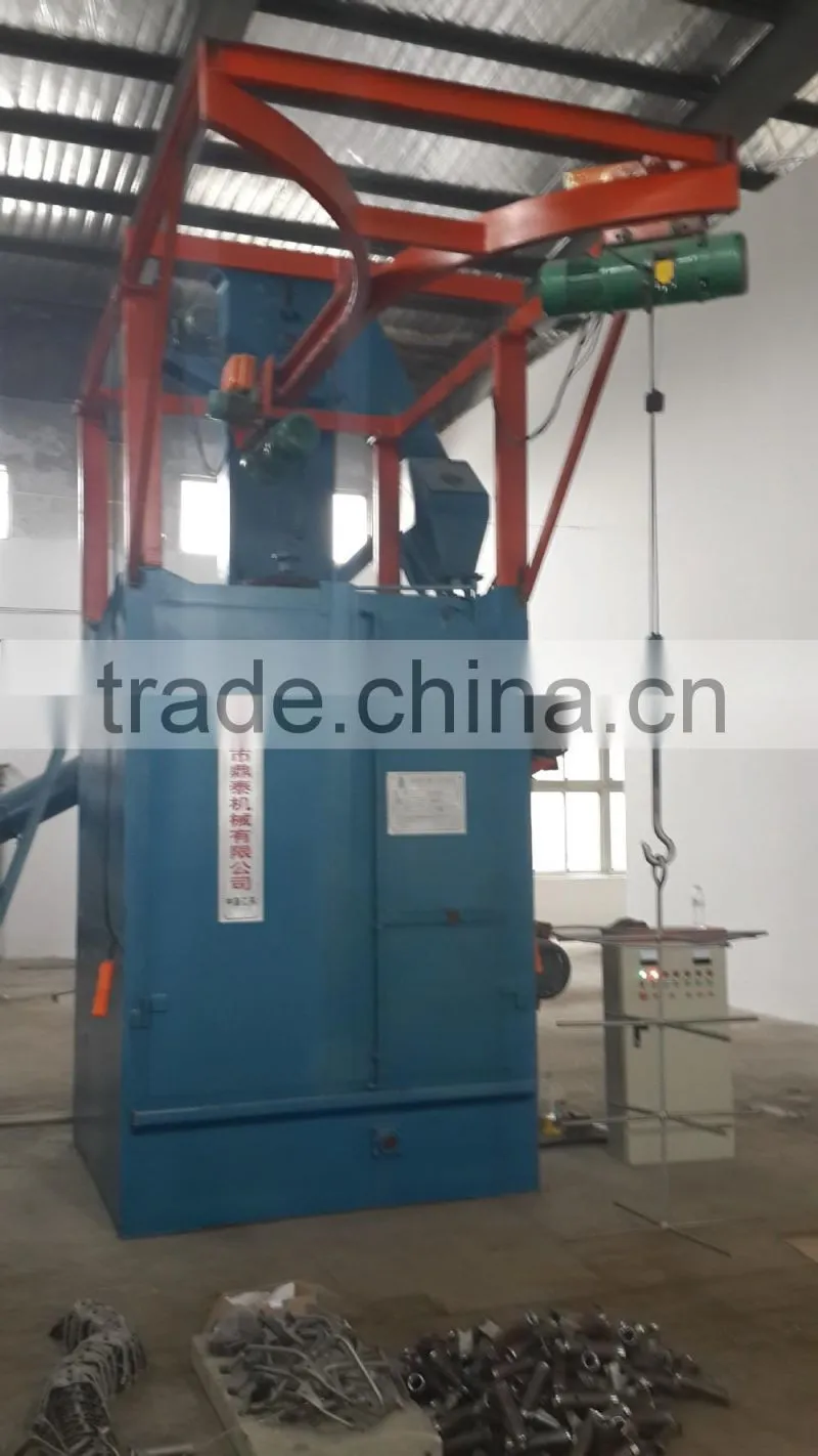 Q37 series high efficiency sand blasting machine/hanger type shotblasting machine for clean rust