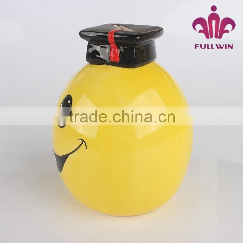 big smile cute money saving box piggy banks for adults lock coin bank with key