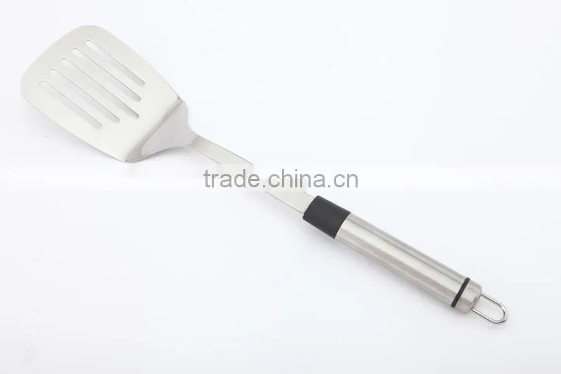 2015 New product stainless steel handle slotted turner