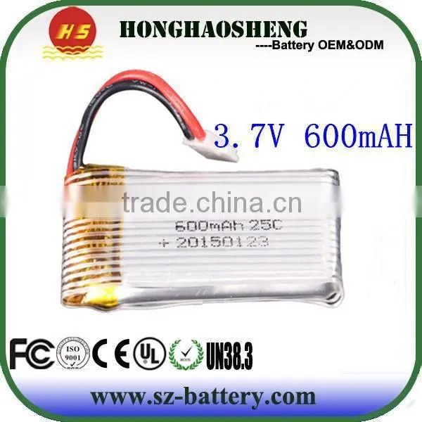 In Store High Quality 3.7v 600mah 802540 Polymer Li-ion Battery for Drone