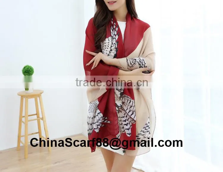 Wholesale owl print scarf