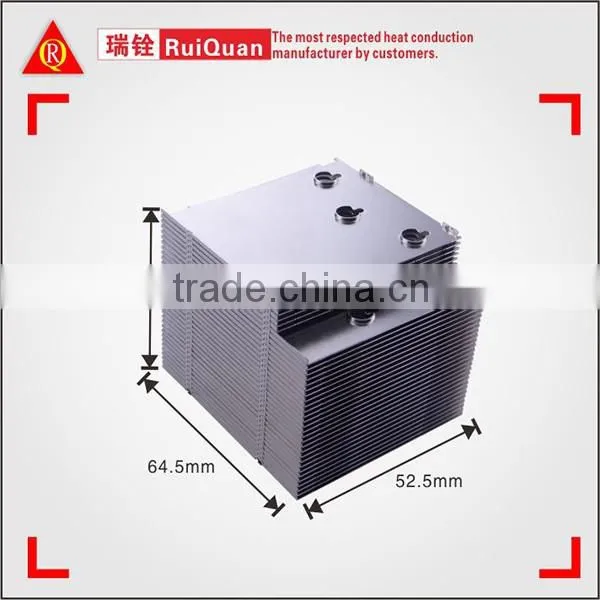 Extruded aluminum alloy skived fin heatsink for Thermoelectric cooling moudle