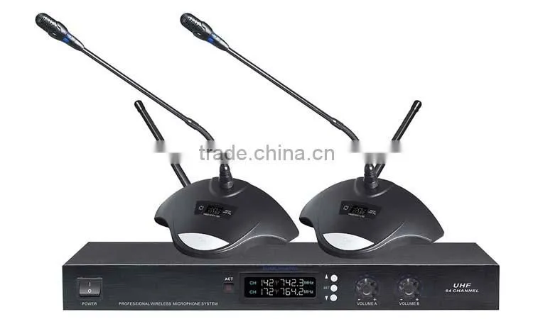 CMS-V108 Conference System pro 8 Channel VHF desktop goose neck omnidirectional Wireless Microphone