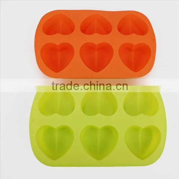 Popular silicone human heart cake mold