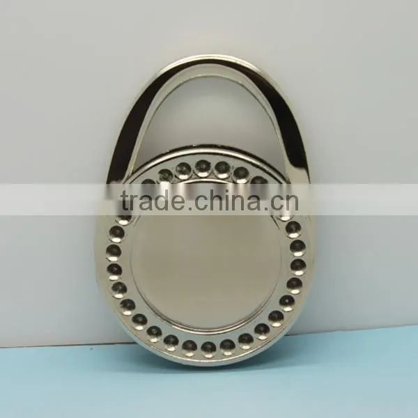 OEM Blank Purse Hook With Crystal For Tables Made In China