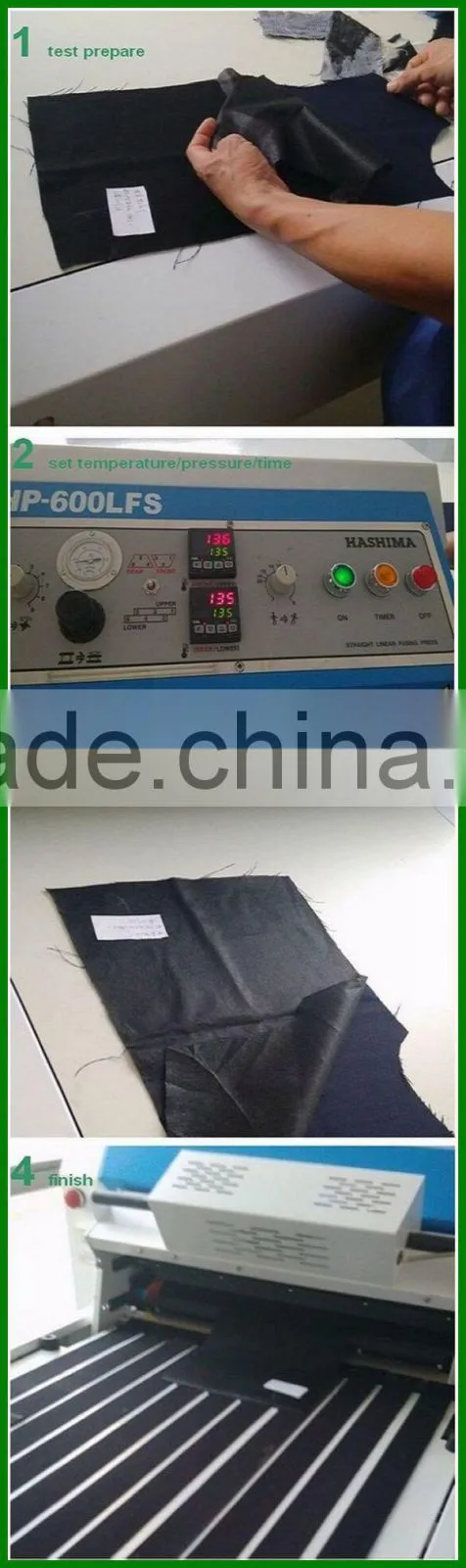 enzyme washing interlining/PA double dot coating nonwoven fusible interfacing for enzyme washing