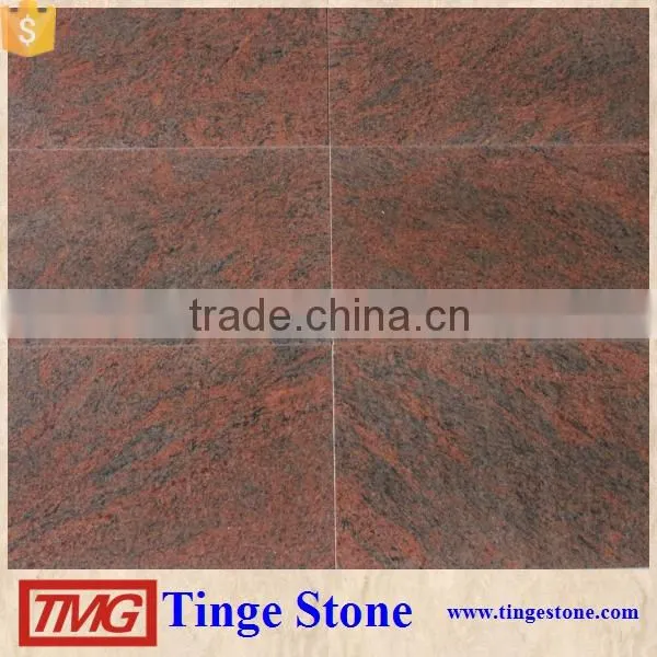 Elegant Multicolor Red Granite Flooring Tile