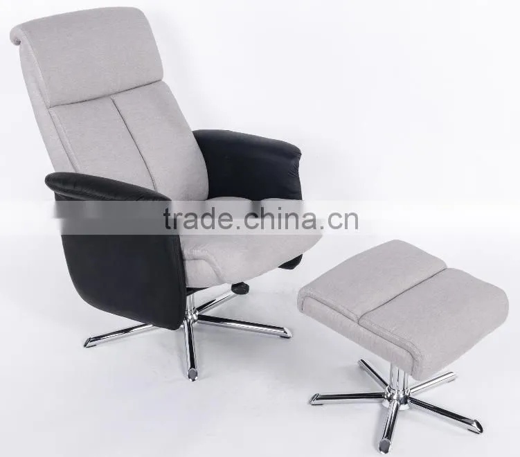 Hot selling extensible fabric recliner chair with ottoman NV-2771