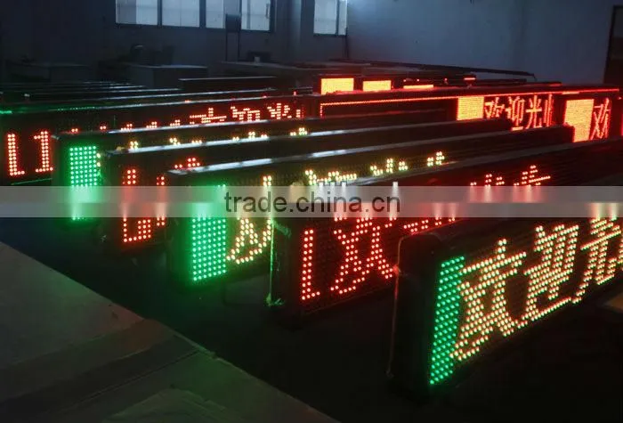 Spain---P10 indoor digital multi-line programmable programmable led moving message display board sign