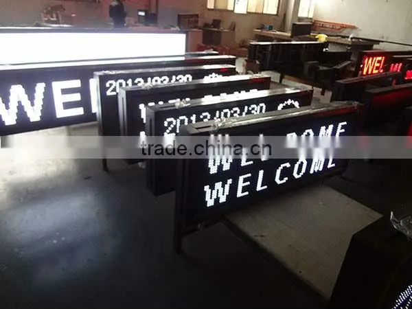 Canada---Programmable DIP moving message panel red outdoor p16/p20/p12/p10 single color led sign display screen board