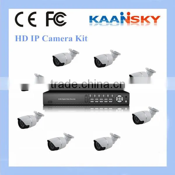2015 KAANSKY New hot sale 1mp and 2mp nvr 8 channel kit with 8 cameras