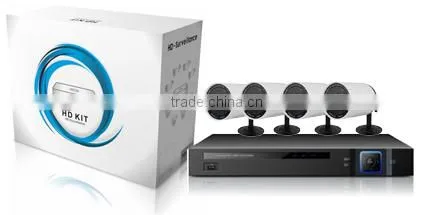 H.264 4 ch cctv ahd dvr kit with 4 ahd camera high performance P2P Cloud service