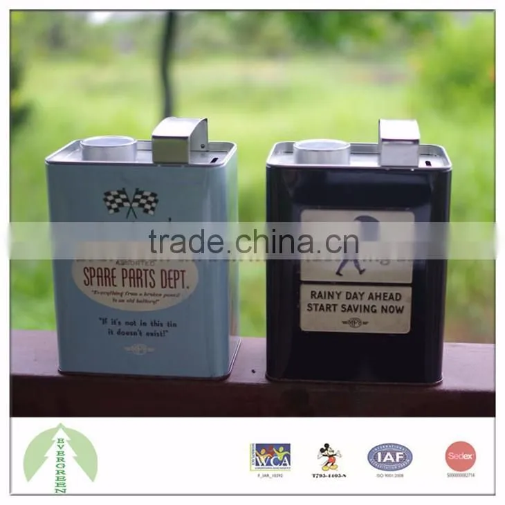 4 color offset printing metal packaging 12.20*7.80*15.30 cm made in Guangdong