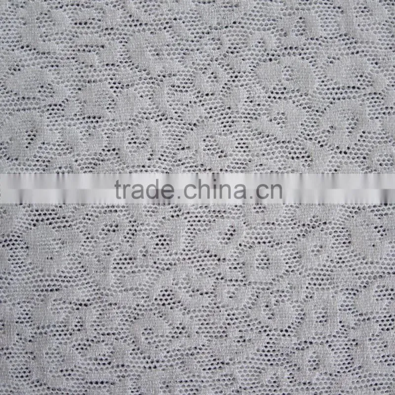 China factory new design 91/9 nylon spandex leopard patern jacquard fabric, fashion garments jacquard fabric