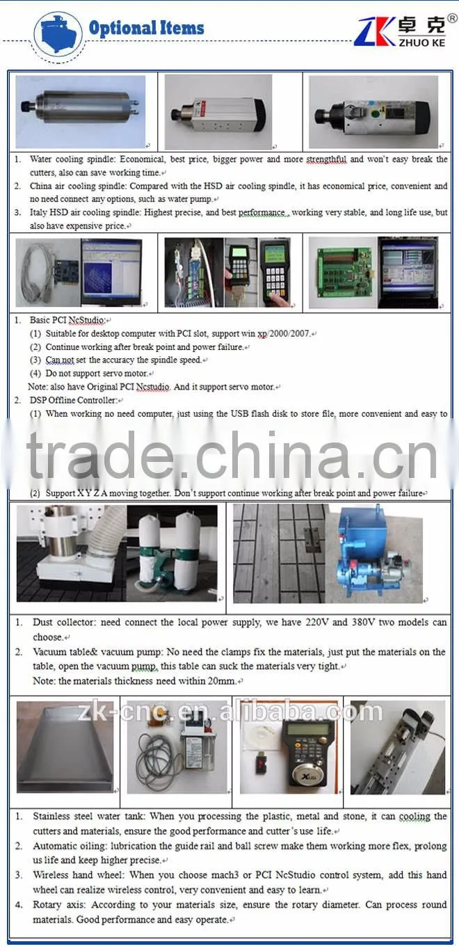 Hybird Servo Motor Small CNC Router Machine For Aluminum Copper Wood ZK-6090 With Wireless Handwheel Mach3 Control System
