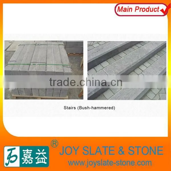 natural bush hammered limestone treads