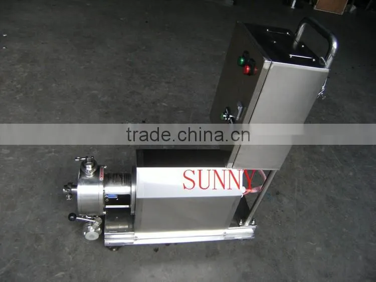 Horizontal Inline High Shear Mixer Pump for cream lotion
