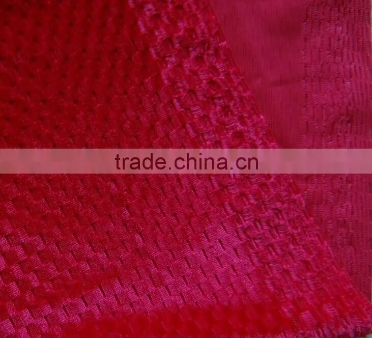 polyester plaid emboss solid color flocked velvet fabric