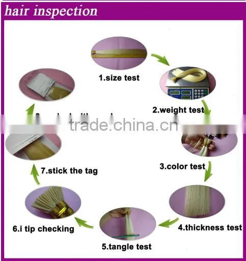 100% remy human hair no short hair inside double drawn hair extensions