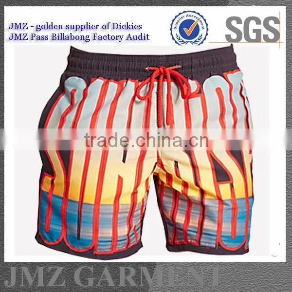 wholesale custom OEM polyester beach shorts swimwear for youth 18 boys your own design clothing new products 2015 low moq