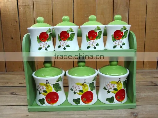 Beautiful Ceramic 3 Compartment Serving Dinner Dish in Apple Shape