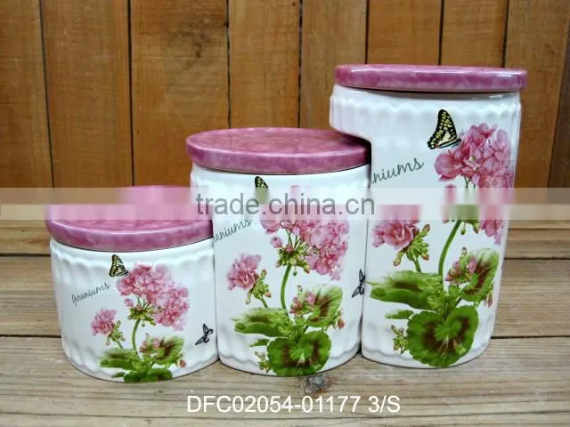 Food Grade Unique Ceramic Material Kitchen Spice Jars