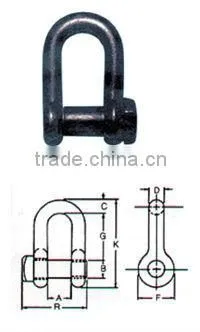 US Trawling Shackles S2131 With Square Head Screw Pin