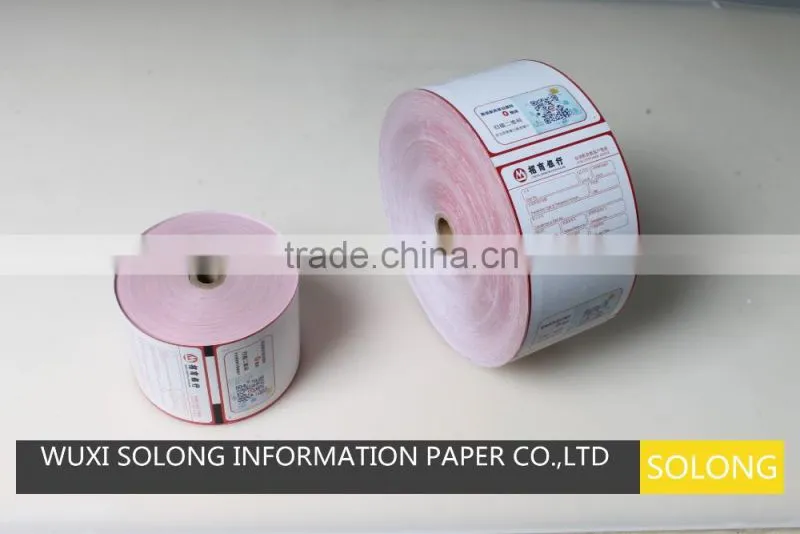 ATM receipt thermal paper roll for bank using