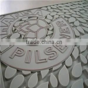 Hot sale vivid famous red bull bar mat
