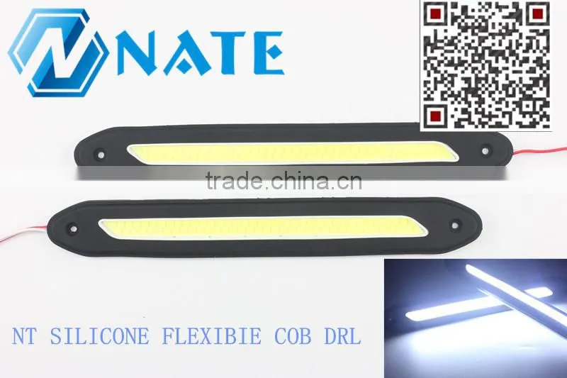 Newest car flexible led drl/ auto led daytime running light COB led drl 12V