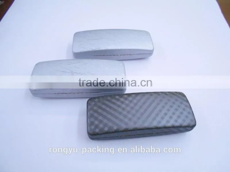 hard shell aluminum reading PU leather glasses case