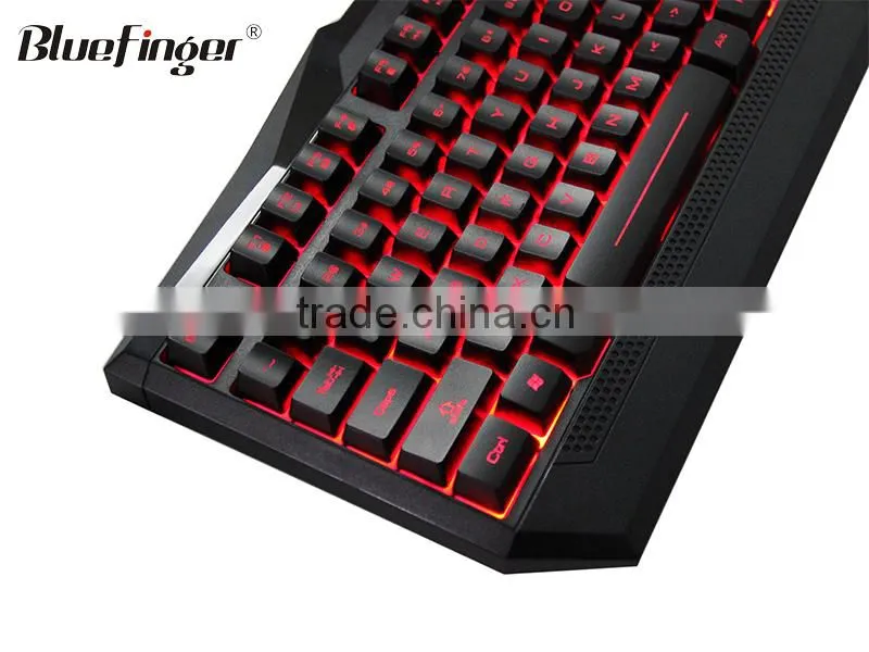 USB Adjustable colored Backlit LED Gaming Keyboard for Laptop Desktop