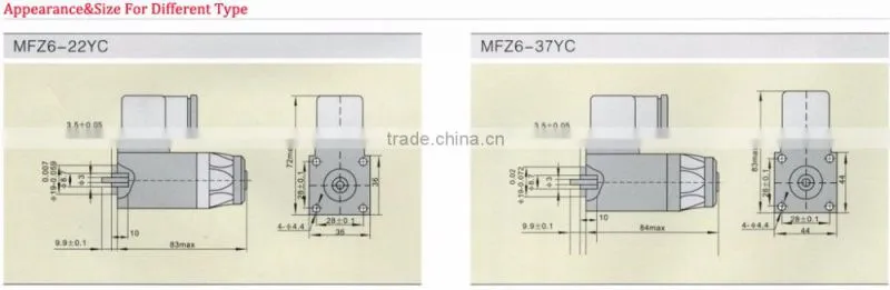 MFZ6-22YC Series Dc Wet-Pin Type Electromagnet For Valve