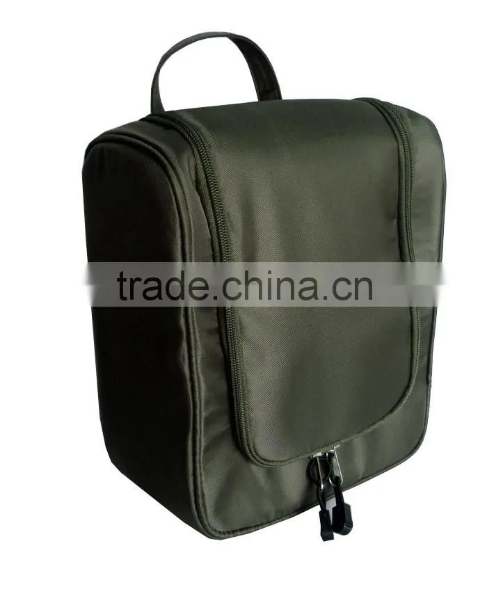 2016 latest USA style polyester low moq custom travel wash bag toiletry bag for Men