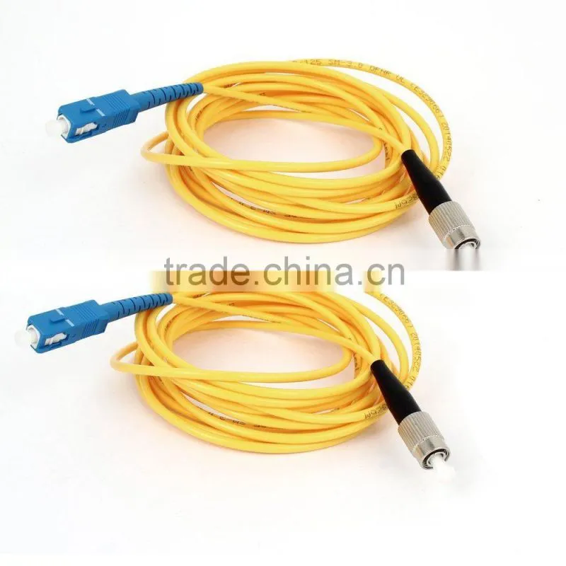 3m PVC Jacket st fiber optic patch cord/st SM MM optical fiber patch cord